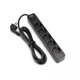 Сетевой удлинитель VIDEX ONCORD с/с 5п 3м (3x1.5мм) с кнопкой Black - изображение 2