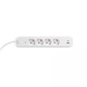 Мережевий подовжувач VIDEX ONCORD з/з 4п 3м (3x1.5мм) 3.4А USB(QC3.0) +USB-C(PD20W) з кнопкою White - зображення 5