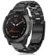 Титановий ремінець / браслет для годинників Garmin 22MM QUICKFIT TITANIUM BLACK BeWatch (T2200101) - зображення 2