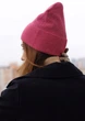 Шапка женская Fashio бини зимняя малиновая - изображение 2