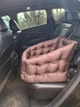 Автокрісло сумка-переноска автогамак лежак для собак тварин автомобільне перенесення Waterproof Oxford знімні ремені 50 х 45 см Коричневий - изображение 7