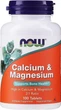 Кальцій та магній Now Foods Calcium & Magnesium 100 таблеток в упаковці (ARE-574421) - зображення 1