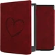 Обложка чехол kwmobile Soft Touch для PocketBook 743G InkPad 4 Heart Dark Red - изображение 2
