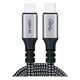 Дата кабель USB-C to USB-C 1.2m USB4.0 Gen3 240W (8K HDR) Choetech (XCC-1040-GY) - изображение 1