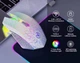 Дворежимна акумуляторна бездротова миша T35 з RGB підсвіткою біло-сіра - зображення 2