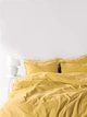 Постельное белье Limasso Stonewashed Ranforce 160 х 220 см Lemonade - изображение 1