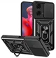 Протиударний чохол Armor Ring + захиcт камери для Motorola Moto G24 та G24 Power та G04 та G04S та E14 Simon case чорний - зображення 1