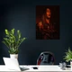 Інтер'єрна картина Біллі Айліш, коричневий фон, Billie Eilish, 42×30 см (id3872) - зображення 5