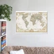 Интерьерная картина Географическая карта мира (англ), World Map, 75×106 см (id1208) - изображение 8