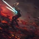 Постер Асока Тано, Вейдер, Звёздные Войны, Star Wars, Darth Vader, Ashoka, A3 28×42 см (id0936) - изображение 2