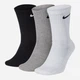 Набор мужских носков высоких хлопковых Nike U Nk Everyday Csh Crw 132 SX7664-964 38-42 3 пары Черный/Белый/Серый (194955549131) - изображение 1