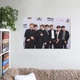 Інтер'єрна картина БТС, біля стіни з логотипами, Bangtan Boys, BTS, кейпоп, 28×42 см (id2648) - зображення 8