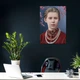 Интерьерная картина Леся Украинка и цветущая яблоня, 42×30 см (id0563) - изображение 6