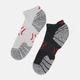 Набір жіночих шкарпеток коротких 4F Socks Cas M199 4FAW23USOCM199-91S 39-42 2 пари Різнокольоровий (5904698392667) - зображення 5