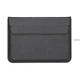 Чохол-конверт-підставка Leather PU для MacBook 13, Чорний - зображення 1