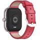 Ремешок кожаный Mi Jobs с металлическим креплением для фитнес браслета Mi Smart Band 8 Pro/9Pro/ Xiaomi Redmi Watch 4/5 Red + Silver (mrk6677) - изображение 1