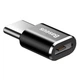 Адаптер переходник Baseus Micro USB Female To Type-C Male Adapter Converter 2.4A Быстрая зарядка (CAMOTG-01) Black - изображение 5