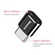 Адаптер переходник Baseus Micro USB Female To Type-C Male Adapter Converter 2.4A Быстрая зарядка (CAMOTG-01) Black - изображение 6