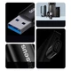 Адаптер переходник Baseus Ingenuity Series Mini OTG Adaptor USB 3.1 to Type-C (ZJJQ000101) Black - изображение 10