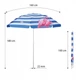 Parasol plażowy Nils Flaming 180 cm NC7811 (5907695506839) - obraz 10
