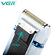 Аккумуляторная электробритва для бритья бороды и усов VGR V-362 шейвер для идеальной гладкости с триммером Light Blue - изображение 4