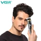 Профессиональный аккумуляторный триммер для бороды и усов VGR V-985 со сменными насадками 1-3 мм - изображение 5