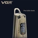 Профессиональный аккумуляторный триммер для бороды и усов VGR V-901 со сменными насадками 1-7 мм - изображение 6