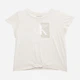 Подростковая футболка для девочки Calvin Klein 87784030 140 см Бежевая (1159829396) - изображение 3