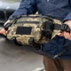 Cумка бананка мужская TAC 1 пиксель поясная на грудь из ткани - изображение 5