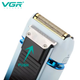 Электробритва VGR V-362 WHITE шейвер, двойное лезвие, триммер, водонипроицаемая, LED дисплей - изображение 3
