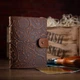 Картхолдер зі шкіри HiArt CH-06 Shabby Olive Buta Art - зображення 5
