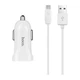 Автомобільний зарядний пристрій HOCO Z2A 2.4A 2 Usb + кабель Micro USB White - зображення 1
