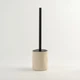 Йоржик для унітазу MBM HOME "Porto" BA-35 BEIGE/BLACK бежевий/чорний - зображення 1