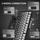 Клавіатура Бездротова ATTACK SHARK X85 GRADIENT Механічна (2.4G/Bluetooth/USB type-c) RGB Підсвічування , 75% White Jade Switch - зображення 6