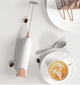 Электрический капучинатор для молока Milk Frother TOPA Вспениватель молока и сливок Бело-коричневый - изображение 1