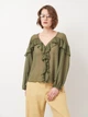 Блузка женская Zara 7200/385 XS Хаки (07200038506014) - изображение 1