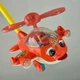 Игрушка каталка детская вертолет с ручкой, со звуком звоночка, движущиеся элементы глаза и язык, подсвечивание для малышей - изображение 2