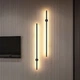 Настенный светильник бра металлический линейный LED чёрный 80см (BR11) - изображение 1