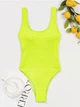 Женский совместный купальник жатка Beach Bikini желтый Varleinsar размер M - изображение 2