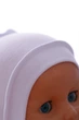Чепчик на завязках интерлок Babykroha белый 1м+ (50140) - изображение 3