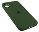Чехол Silicone Premium case с защитой камеры для iPhone 11 Full Camera Protective dark olive 9546 - изображение 3