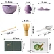 Набор Lesko Matcha 3125 Purple для приготовления чая матча 7 предметов - изображение 8