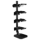Стеллаж модульный для инвентаря кроссфит LiveUp LP8875 STORAGE RACK (металл, р-р 55x60x180см, черный) - изображение 1