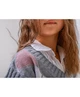 Жилетка для девочки ART KNIT Ромб Серая, 128-134см 026294 - изображение 6