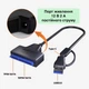 Кабель / адаптер SATA - USB 3.0 і Type-C PUSKILL перехідник для диска HDD / SSD з додатковим живленням DC, 22 см, чорний (103845935) - зображення 2