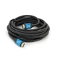 Кабель Merlion HDMI-HDMI V-Link High Speed 3.0 m, v2,0, OD-8.2 mm, круглий Grey, коннектор Grey/Yellow YT-HDMI(M)/(M)4KV2.0-5.0 m - зображення 1