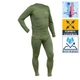 Термобелье мужское Tramp Warm Soft. S-M/42-44р. Стрейч. Олива. Комплект термобелья футболка + кальсоны UTRUM-019. - изображение 1