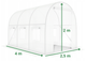 Теплица-парник LEOBRO Garden 6м2 White (LB-6M19W) - изображение 6