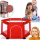 Дитячий манеж Безпечний простір для гри та відпочинку DreamToys 130x65 см Червоний - зображення 1