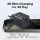 Мережевий зарядний пристрій UGREEN 30W Fast Charger 2хUSB-C+USB-A - зображення 7
